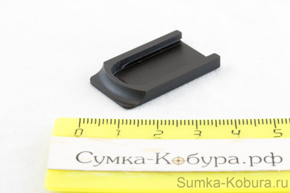 Пятка магазина мр-80-13т металл 54016 / 03010898. Металлическая крышка (пятка) мр-80-13т (дюралюминий). 0мм стакан. Пластина закладная 5мм 150:150. Металлическая пятка на мр-80-13т.