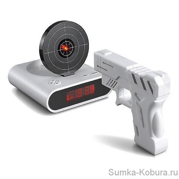 Часы-будильник с мишенью (Gun Alarm Clock)