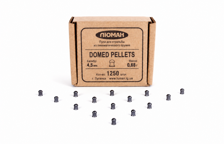 Пули Люман «Domed pellets» 4,5 мм 0,68 гр (1250 шт.)