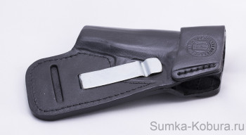 Кобура Хольстер ПМ поясная (модель E) Кобура Хольстр на пистолет Макарова поясная (модель E), кожа, чёрного цвета
