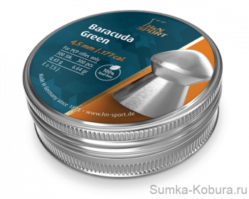 H&amp;N Baracuda Green 4,5 мм 0,43 гр (300 шт.) 