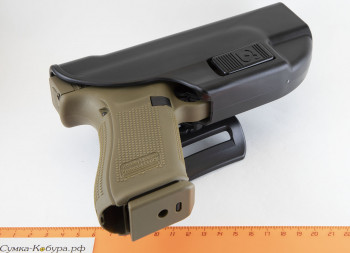 Кобура Альфа Glock 17 с поясным креплением (27340) Тактическая кобура Альфа для Glock 17 из высокопрочного пластика с поясным креплением.