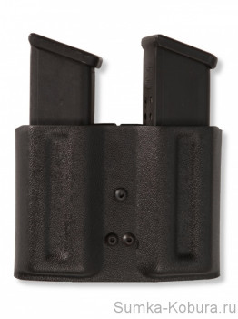 Паучер двойной пластиковый с поясным креплением Glock 17, Вектор (Размер №4) (21537) Паучер пластиковый с поясным креплением для ношения 2-х запасных магазинов Вектор, Glock 17