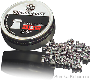 Пули «RWS SUPER-H-POINT» 4,5 мм 0,45 гр (500 шт.) 