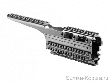 Алюминиевая рельсовая система для AK47/АК74/АК74М/АК100-ые серии/САЙГА FAB-Defense 