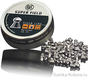 Пули «RWS SUPER FIELD» 4,5 мм 0,54 гр (500 шт.) RWS SUPER FIELD