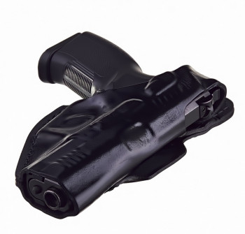 Кобура поясная для пистолета ГШ-18 (модель №8) (38008005) Кобура поясная, натуральная кожа, закрытая, без ушей