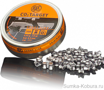 Пули «RWS CO2 TARGET» 4,5 мм 0,45 гр (500 шт.) 