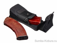 Подсумок на 2 магазина АК MOLLE с эластичной лентой