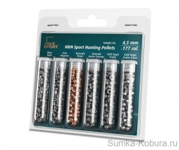 H&amp;N Sport Hunting Pellets - Sampler Set (тестовый набор) (4,5 мм) 