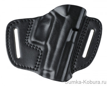 Кобура поясная для SIG Sauer P225 (модель №1) Кобура поясная, натуральная кожа, открытая, с двумя ушами