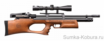 Пневматическая винтовка Kral Puncher Breaker 3 W (PCP, 6.35 мм, орех)  