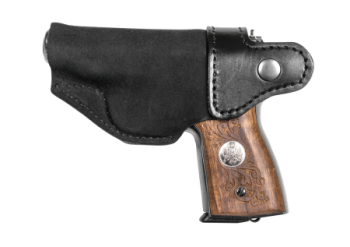 Кобура Хольстер для ПМ поясная, закрытая летняя (модель G) Кобура для ПМ поясная, закрытая летняя (модель G), натуральная кожа, чёрный 