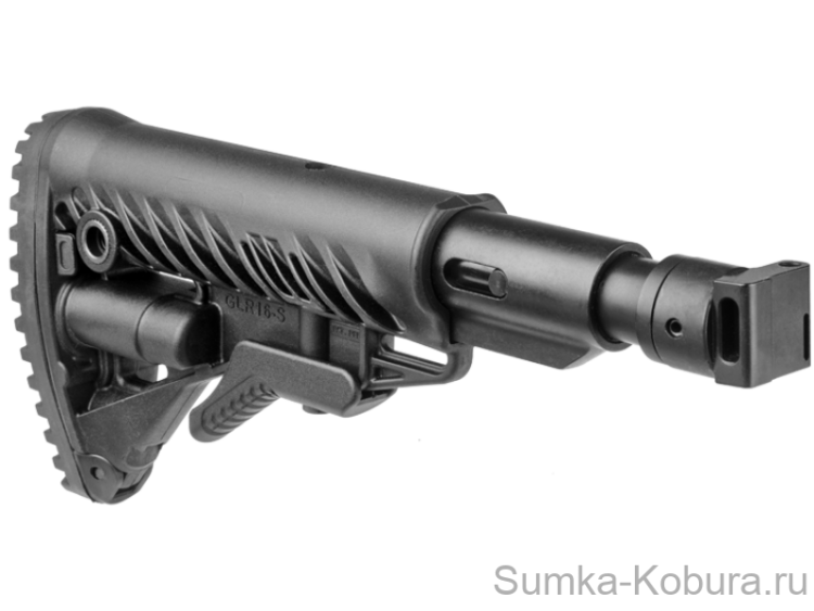 Приклад телескопический складной с амортизатором для САЙГА/AK-74M/АК-100-ые серии FAB-Defense M4-SAIGA SB