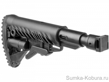 Приклад телескопический складной для САЙГА/AK-74M/АК-100-ые серии FAB-Defense M4-SAIGA 