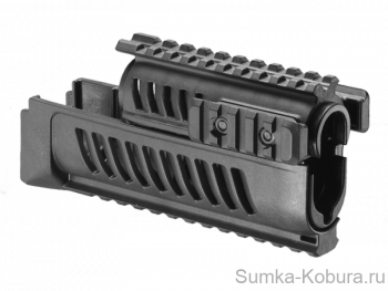 Полимерное цевье с системой четырех планок (Quad-Rail) для АК FAB-Defense 